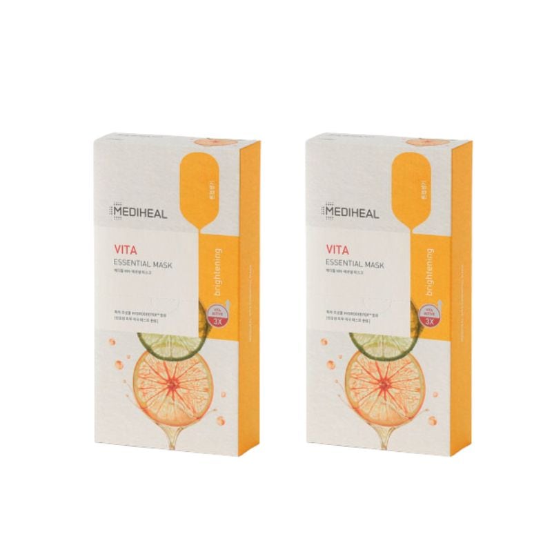 【直送品（買い合わせ不可）】[2箱]MEDIHEAL(メディヒール) ビタ エッセンシャルマスク　10枚×2箱　