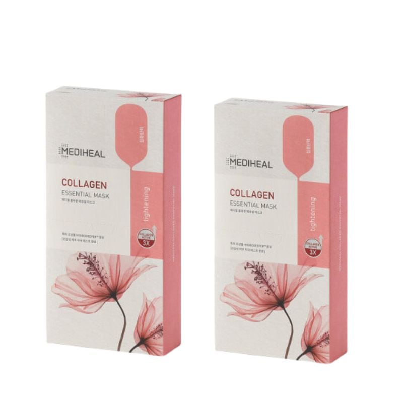 【直送品（買い合わせ不可）】[2箱]MEDIHEAL(メディヒール) コラーゲン エッセンシャルマスク　10枚×2箱　