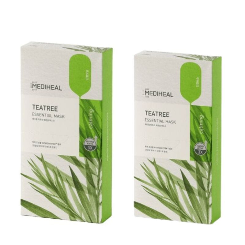 【直送品（買い合わせ不可）】[2箱]MEDIHEAL(メディヒール) ティーツリー エッセンシャルマスク　10枚×2箱　