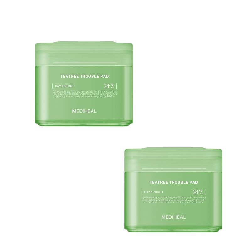 【直送品（買い合わせ不可）】[2個]MEDIHEAL(メディヒール) ティーツリー トラブルパッド　100枚　