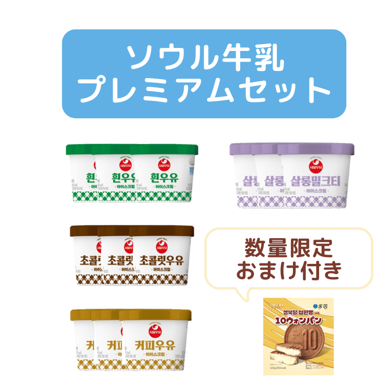 【直送品（買い合わせ不可）】[12個]ソウル牛乳プレミアムセット　　