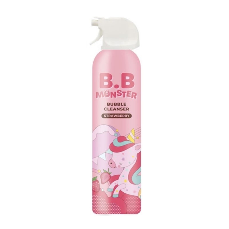 [2個]ベビーモンスター バブルクレンザー （いちご）BB MONSTER BUBBLE CLEANSER BANANA オールインワンシャンプー ボディーソープ【使用期限】2026.08.23　200ml　
