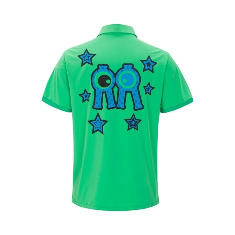 【直送品（買い合わせ不可）】XLサイズ メンズ Rolling Rolleye スター カラー Tシャツ グリーン　　