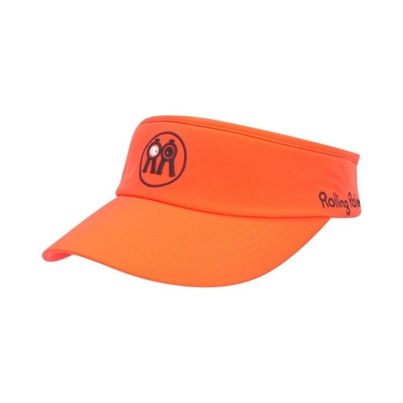 【直送品（買い合わせ不可）】フリーサイズ Rolling Rolleye ネオン バイザー オレンジ　　