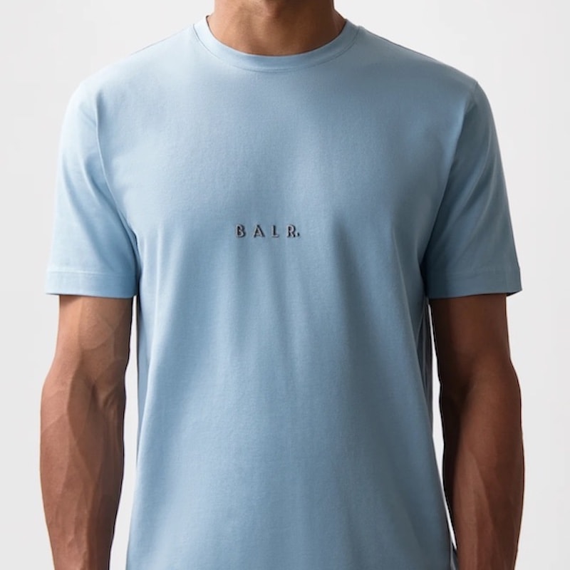サイズ：XL　BALR.  メンズ LOGO SLIM T-SHIRT (Arona Blue)　　