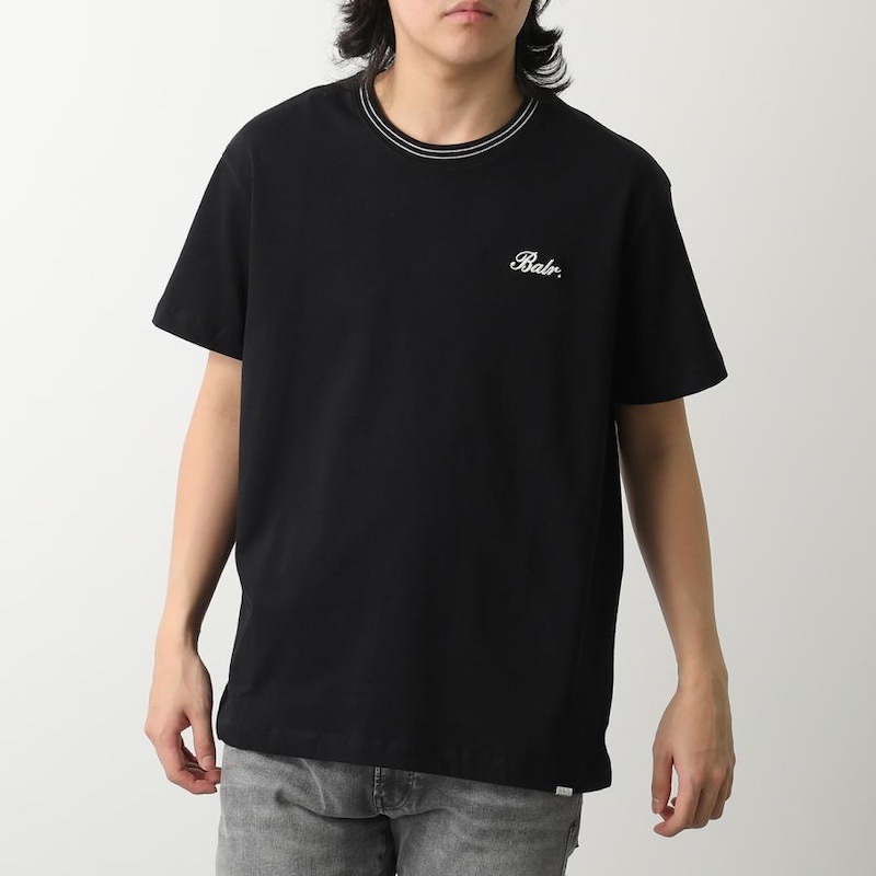 サイズ：M　BALR.  メンズ TAPE T-SHIRT (Jet Black)　　