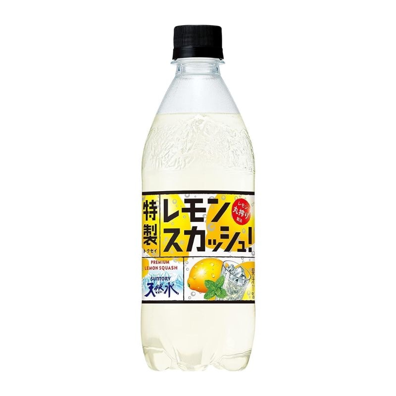 [24本]サントリー 天然水 特製レモンスカッシュ　500ml　賞味期限2025.10.01