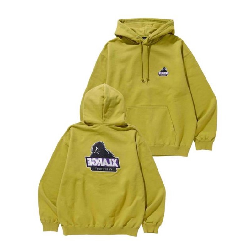 【Lサイズ】X-LARGE メンズ SLANTED OG PULLOVER HOODED 101233012011 MUSTARD　　