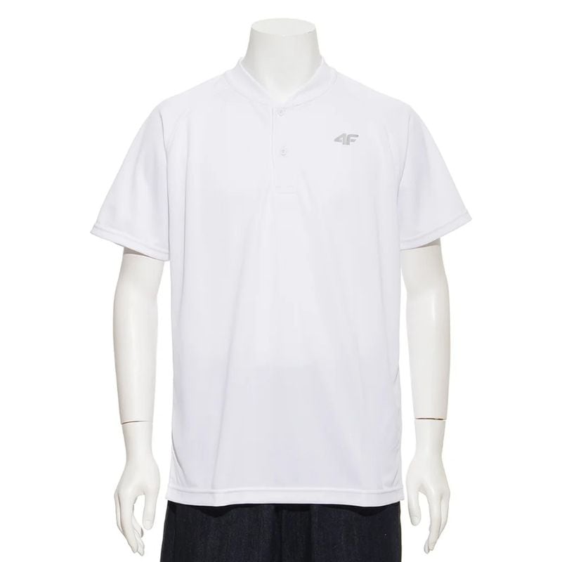 サイズ：S　4F メンズ ヘンリーネックTシャツ（WHITE）　　