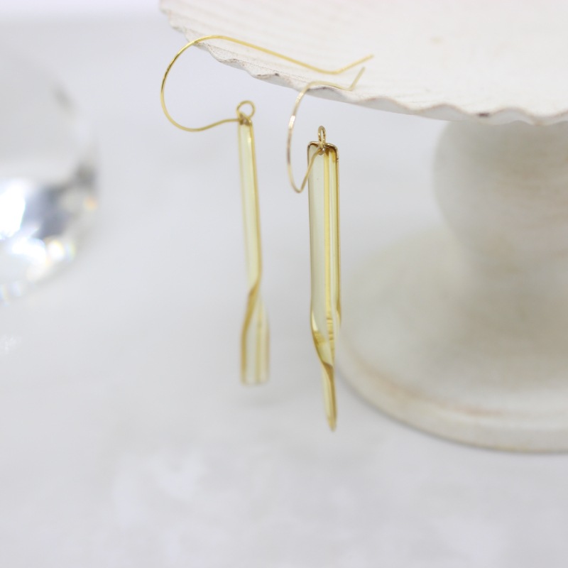 [1個]The Rule　Thread bar pierced earring　ゴールド　　