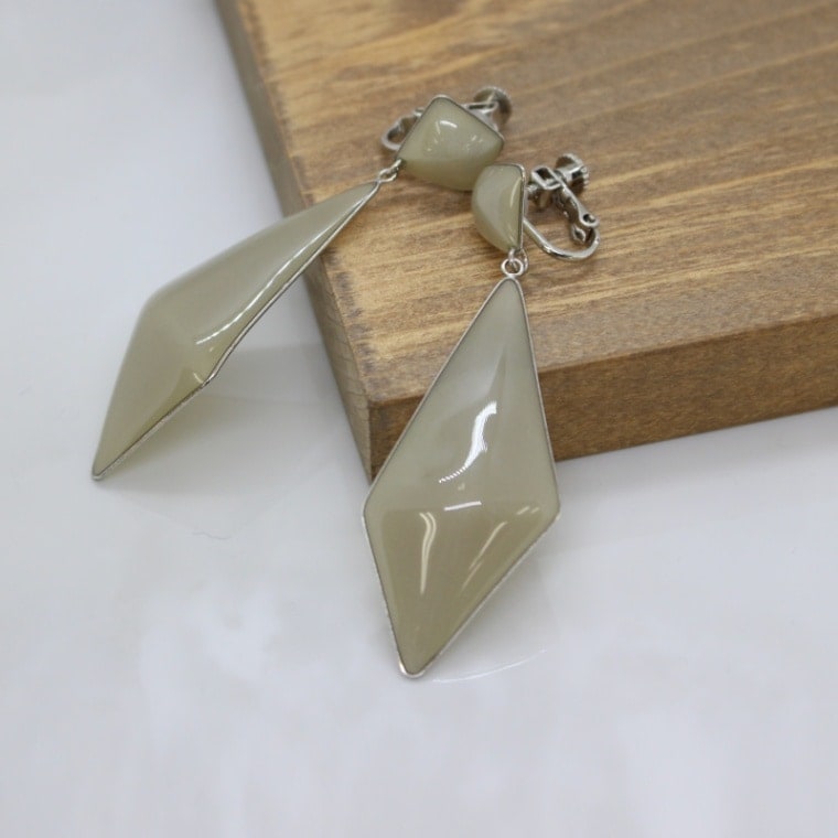 [1個]The Rule　STUDS big earring　グレー　　