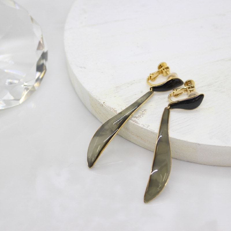 [1個]The Rule　Veronica earring　ブラック　　