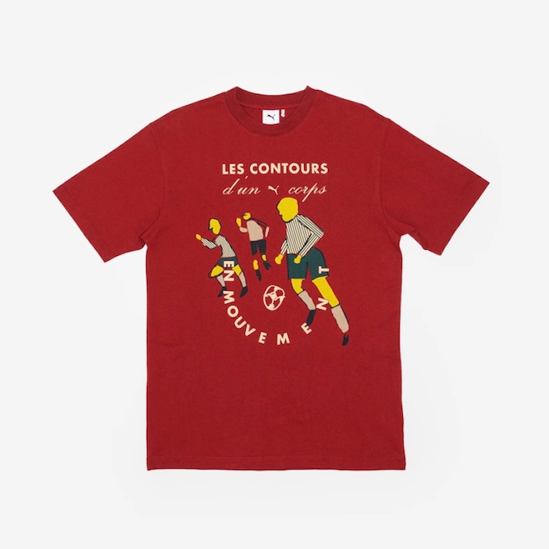 【S サイズ】PUMA メンズ THE PLAYERS LANE GRAPHIC Tシャツ  (INTENSE RED)　　