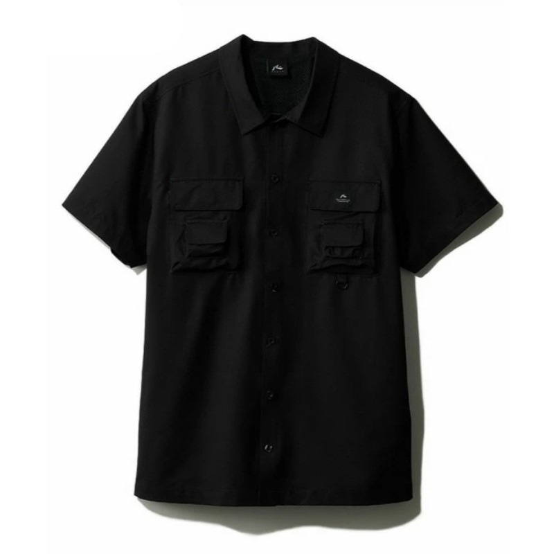 【XLサイズ】RUSTY メンズ TS ハンソテ゛シャツ（BLK）　　