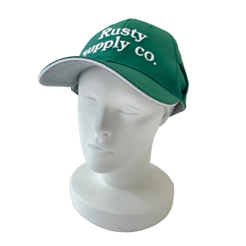 【Fサイズ】RUSTY ユニセックス サングラス対応フラットキャップ（GRN）　　