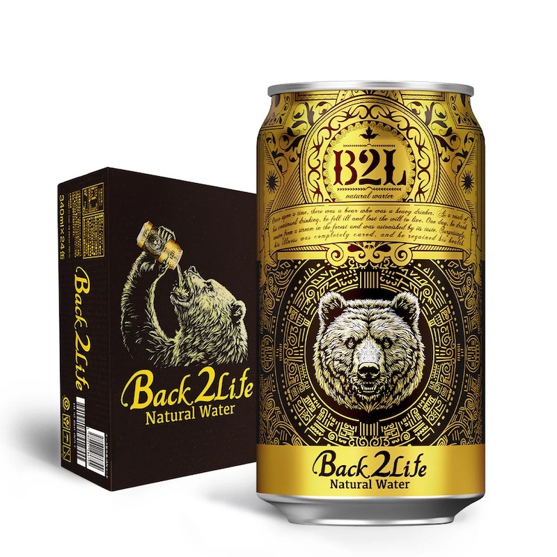 [24本]Back 2 Life  ナチュラル ミネラル ウォーター　340ml　賞味期限2026.04.29【賞味期限間近】