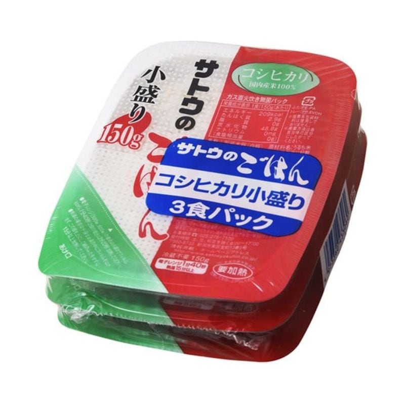 [3個]サトウ食品 サトウのごはん コシヒカリ 小盛　150g×3個　賞味期限2026.09.30
