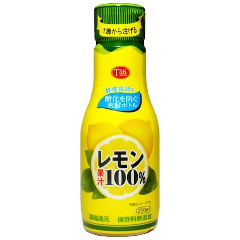 [2本]徳島産業 徳島 レモン果汁密閉ボトル　200ml　賞味期限2026.10.25