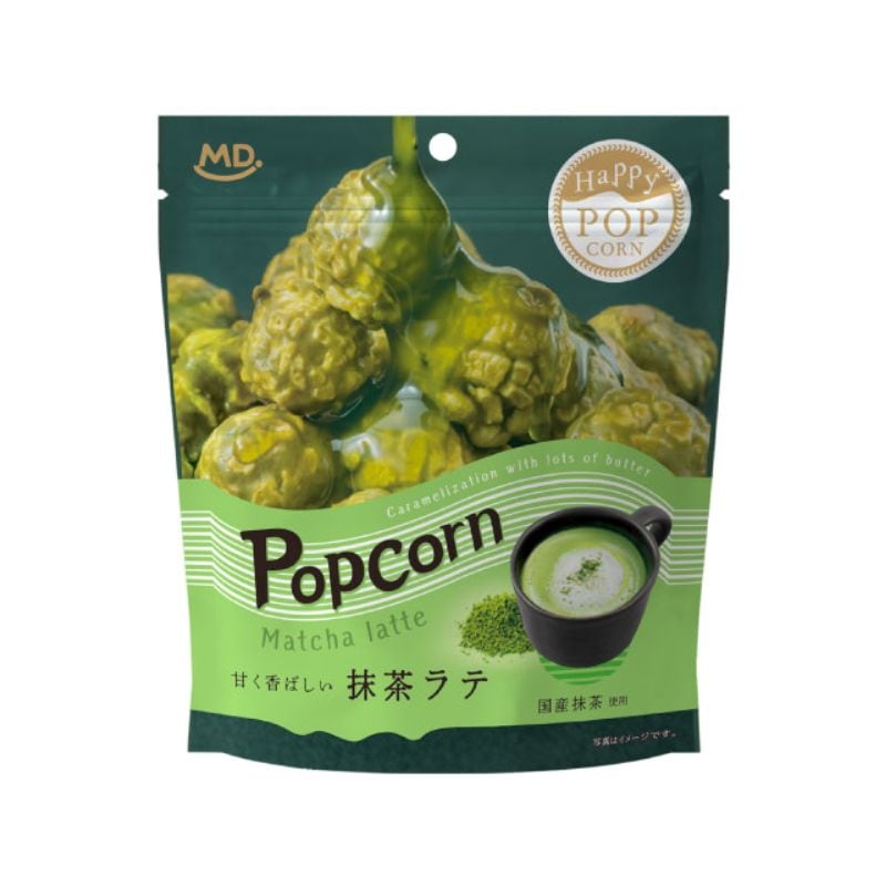 [3個]MDホールディングス ハッピーポップコーン 抹茶ラテ　60g　賞味期限2026.09.01