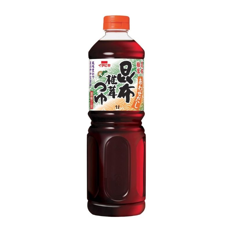 [2本]イチビキ あわせだし 昆布椎茸つゆ　1L　賞味期限2027.06.05
