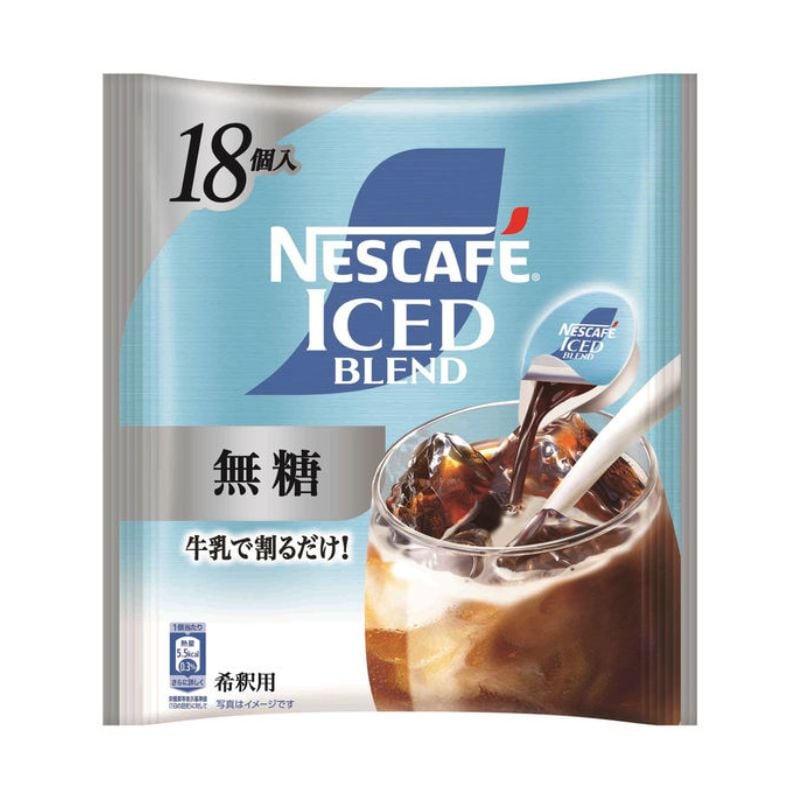 [3個]【JB直送品】ネスレ日本 ネスカフェ アイスブレンド ポーション 無糖　18個入　賞味期限2027.02.28