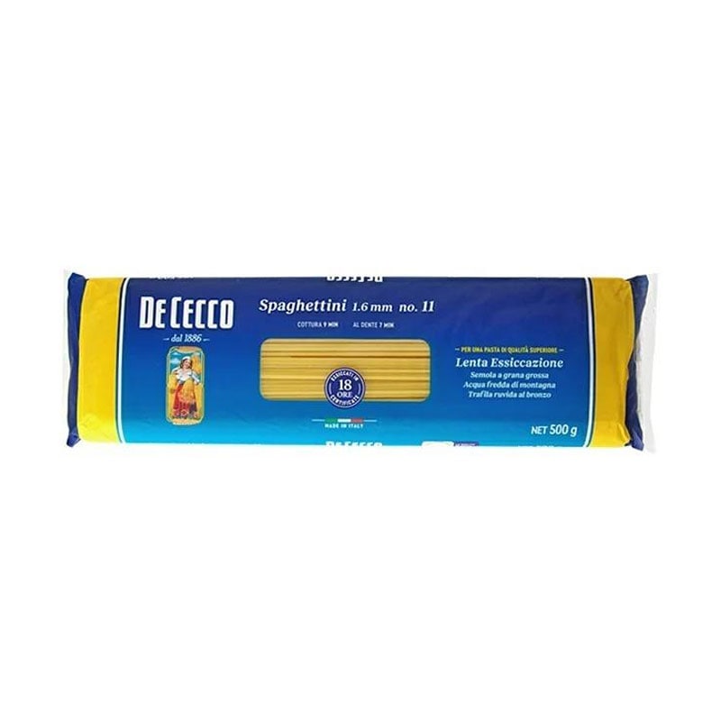 [3個]【JB直送品】日清製粉ウェルナ ディ・チェコ No-11 スパゲッティーニ　500g　賞味期限2028.09.11