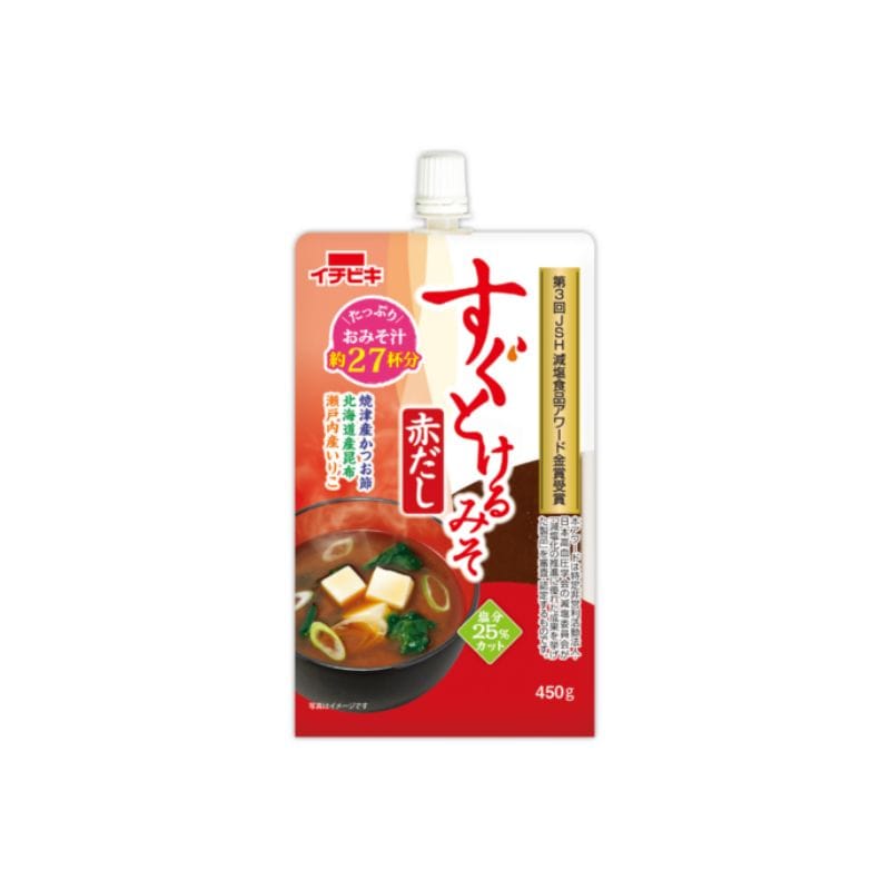 [2個
]【JB直送品】イチビキ すぐとけるみそ 赤だし　450g　賞味期限2027.04.30
