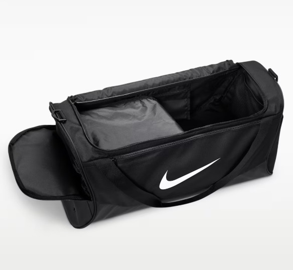 NIKE �ʥ��� BRSLA M DUFF - X�ʥ֥饸�ꥢ ���åե� �ߥǥ������ ���ݡ��ĥХå������åե�Хå� IB4392-010(�֥�å�/�֥�å�/�ۥ磻��) ��������ǯ��ǥ롪��