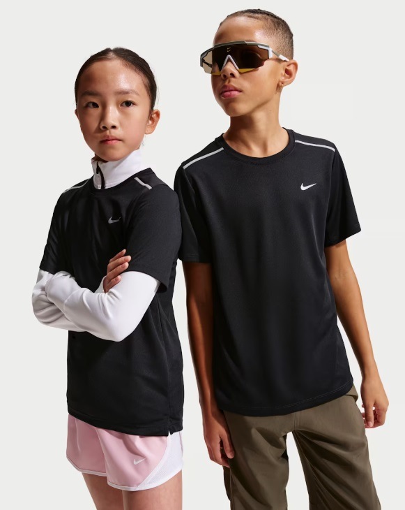 NIKE �ʥ��� YTH DF MILER S/S �ȥå� ����˥�T����� IF2425-010(�֥�å�/�إ���) ��������ǯ��ǥ롪��