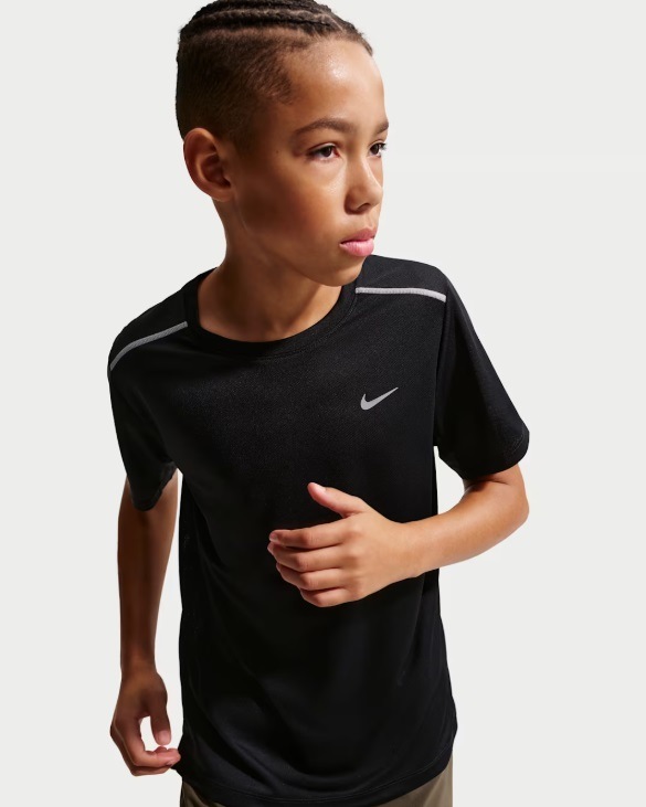 NIKE �ʥ��� YTH DF MILER S/S �ȥå� ����˥�T����� IF2425-010(�֥�å�/�إ���) ��������ǯ��ǥ롪��