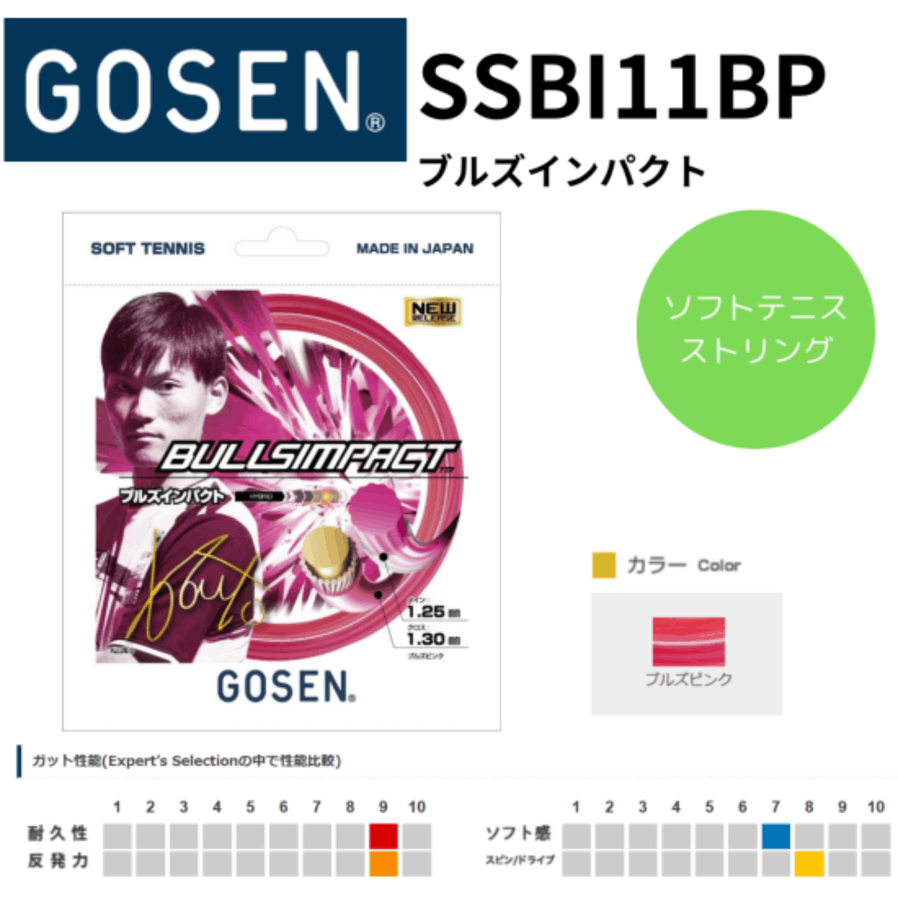 GOSEN ゴーセン ソフトテニスストリングス ブルズインパクト