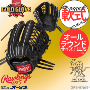 Rawlings ローリングス 軟式 HOH PRO EXEL プロエクセル N65型 オールラウンド用 グローブ （サイズ ：11.75インチ）