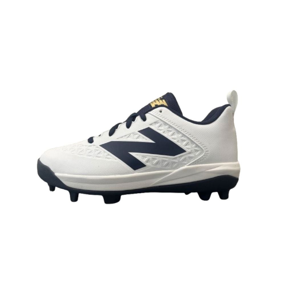 newbalance ニューバランス 4040 クリーツ ジュニア V8 野球用 ポイントスパイク （カラー；【76Y】WHITE/NAVY） ※P革取付／塗Pのみ可
