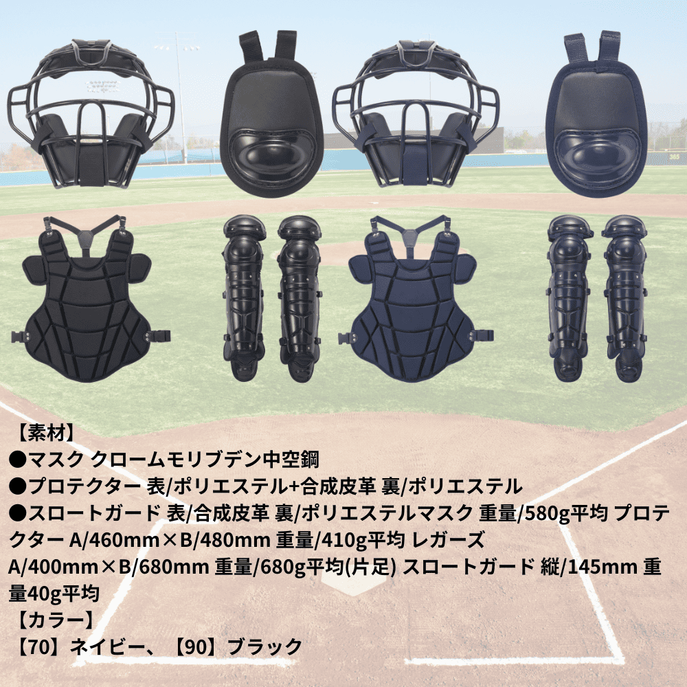 SSK エスエスケイ 硬式用 防具 4点セット ポリエステルタイプ (専用