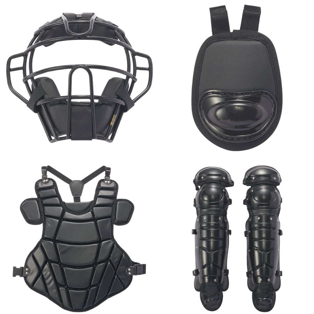 SSK　キャッチャー道具 硬式用 SSK エスエスケイ 硬式用 防具 4点セット 合皮タイプ (専用バッグ付き