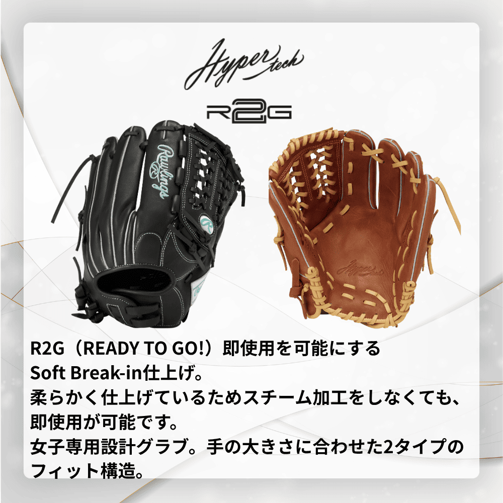 Rawlings ローリングス SOFT HYPER TECH R2G ソフトボール オールラウンド用 グローブ Y14GF （サイズ：11.5インチ）