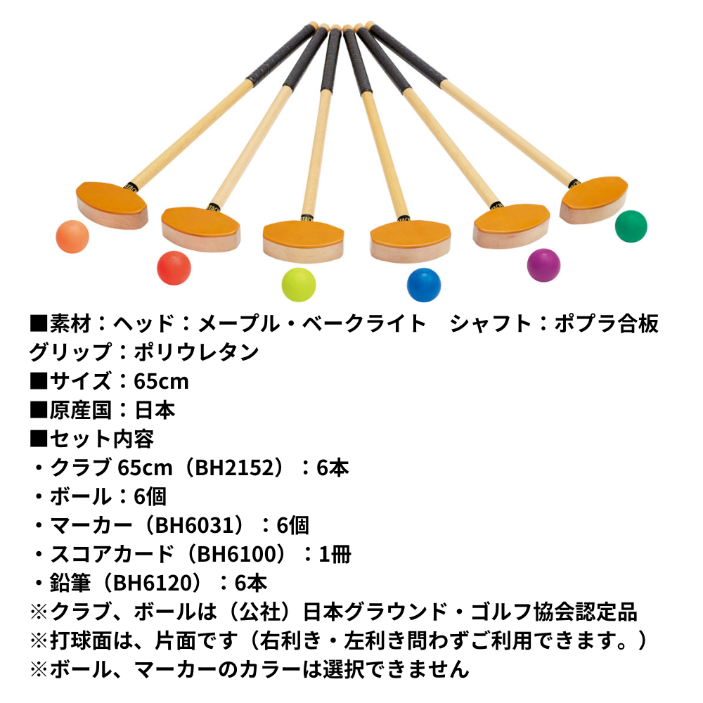 HATACHI ハタチ ＜子ども用＞ グラウンドゴルフ チームセット
