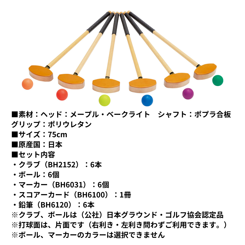 HATACHI ハタチ ＜ジュニア用＞ グラウンドゴルフ チームセット