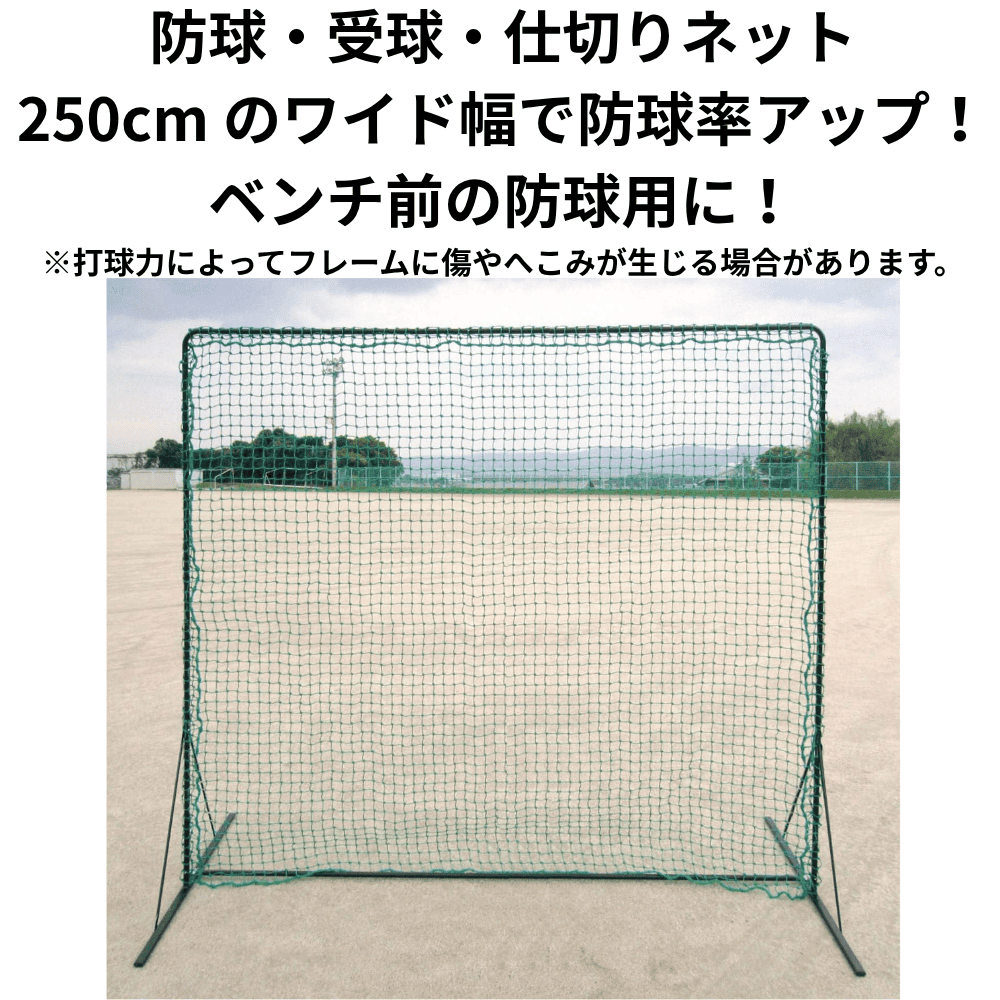 一流メーカー品 Pertiton-Net 野球用 ワイド防球ネット （幅：250×200 cm ） ※別途送料