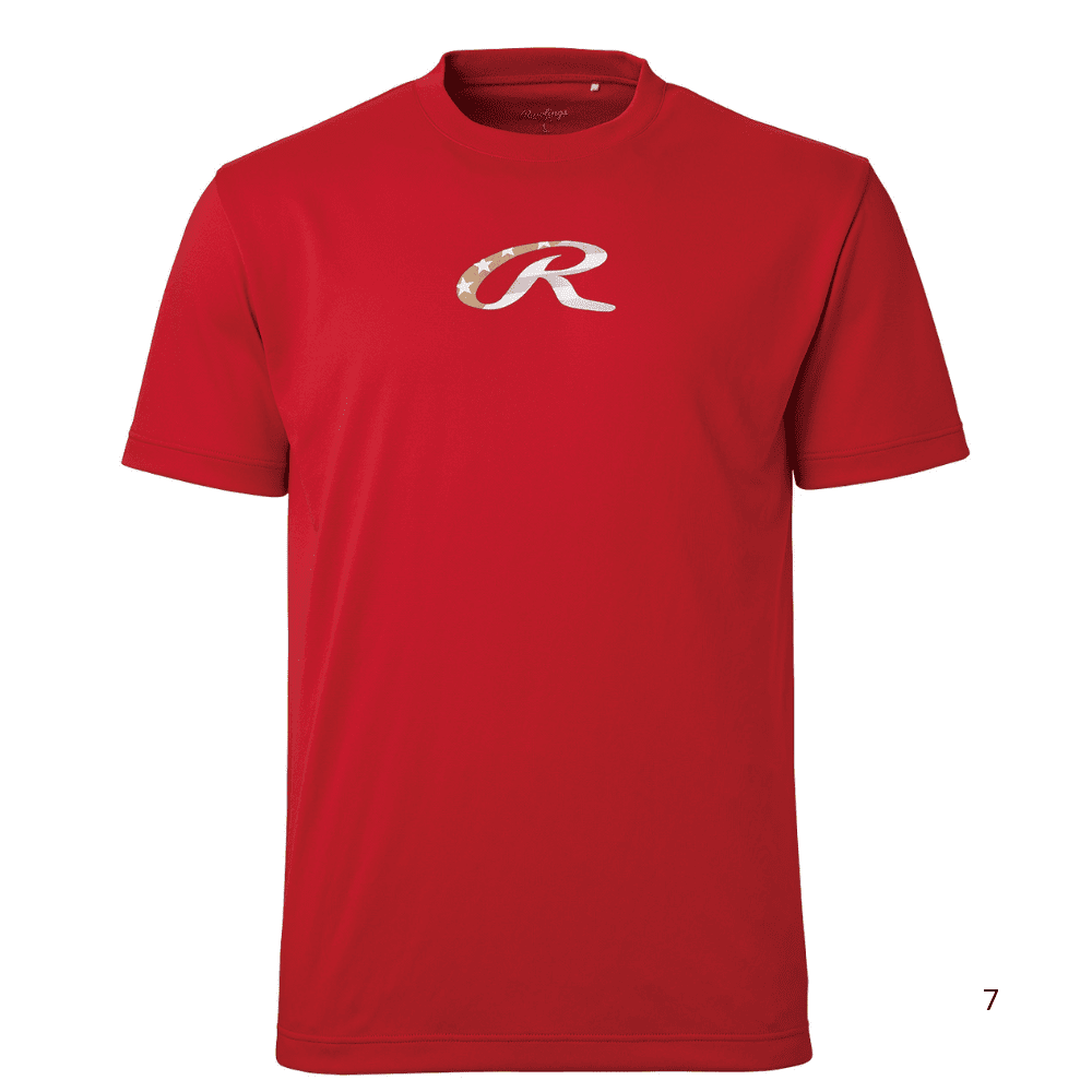 Rawlings ローリングス APPAREL COMBAT ロゴプリント 半袖 Tシャツ