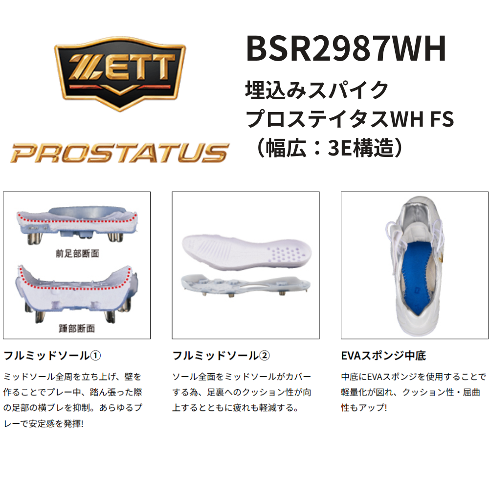 ゼット ZETT ラスト1足 限定商品半額 プロステイタスAZ1 革底