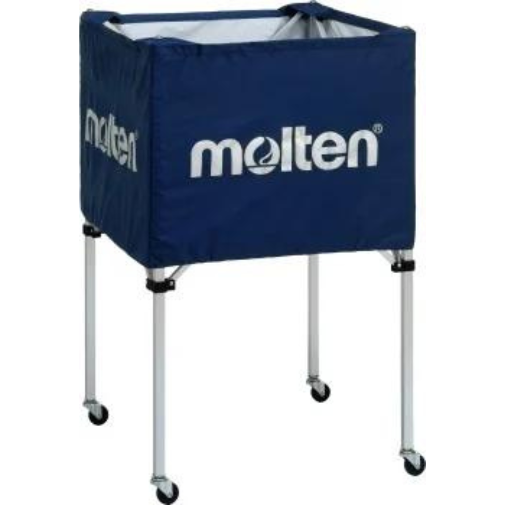 【ちえ】molten ボールカゴ キャスター付き 折りたたみ式 molten モルテン 折りたたみ式ボールカゴ（中・背高） | 備品