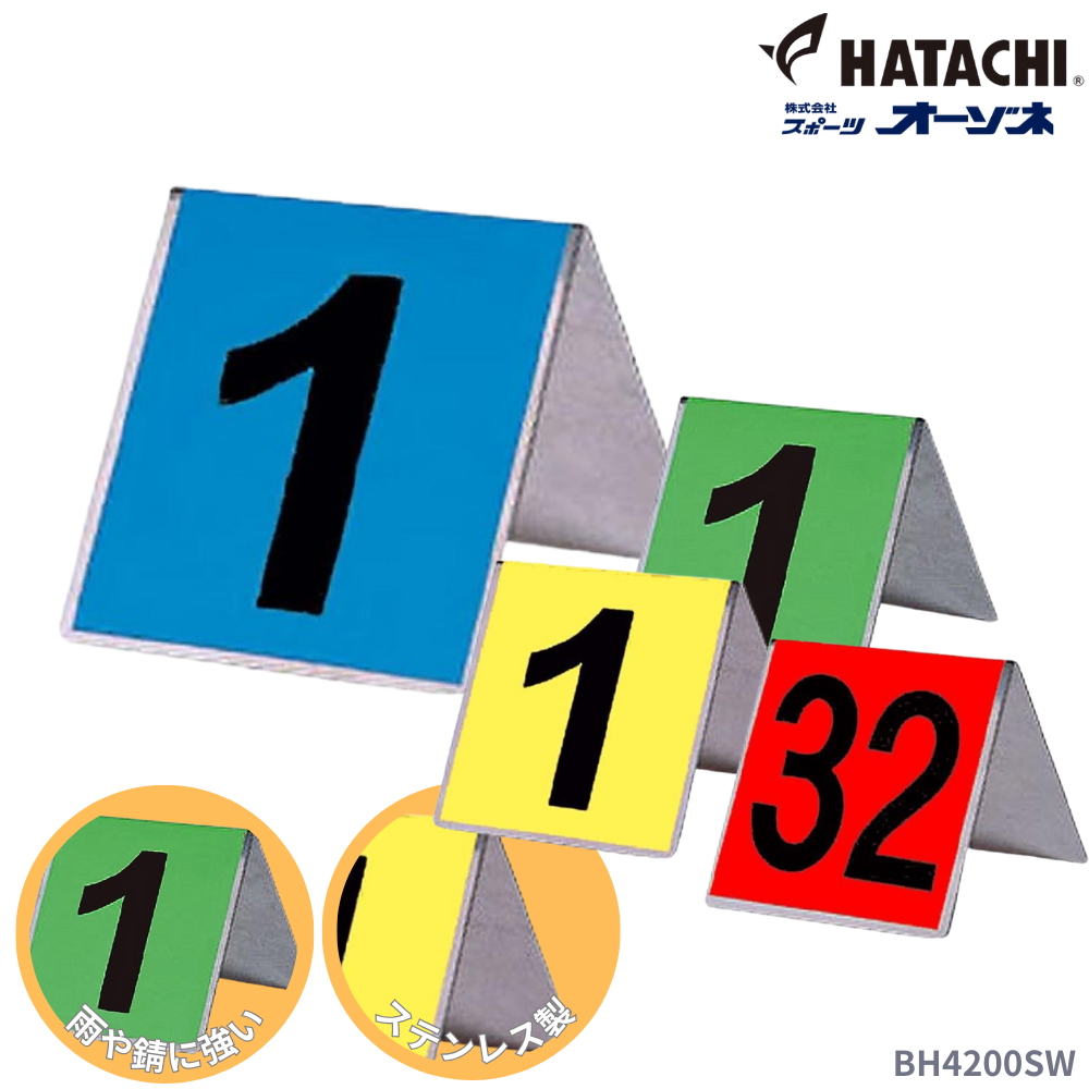 HATACHI ハタチ ステンレス製 ホール表示板セット