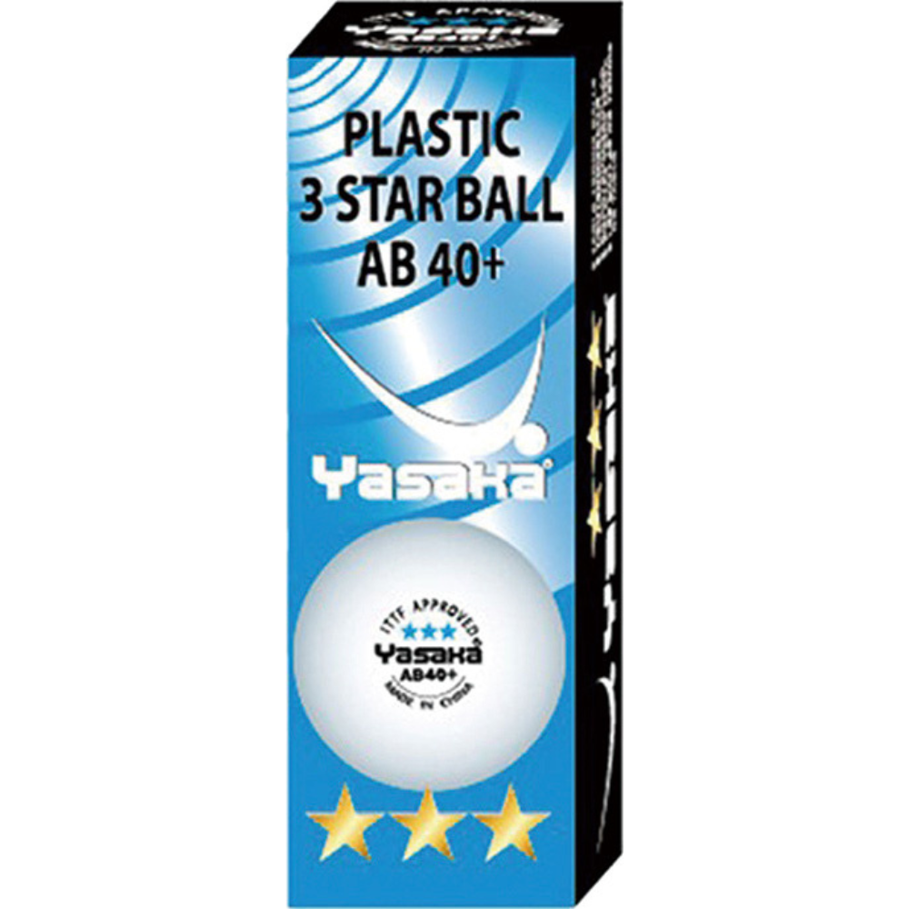 YASAKA ヤサカ ヤサカ3スターボール AB40+ （ホワイト） （3個入