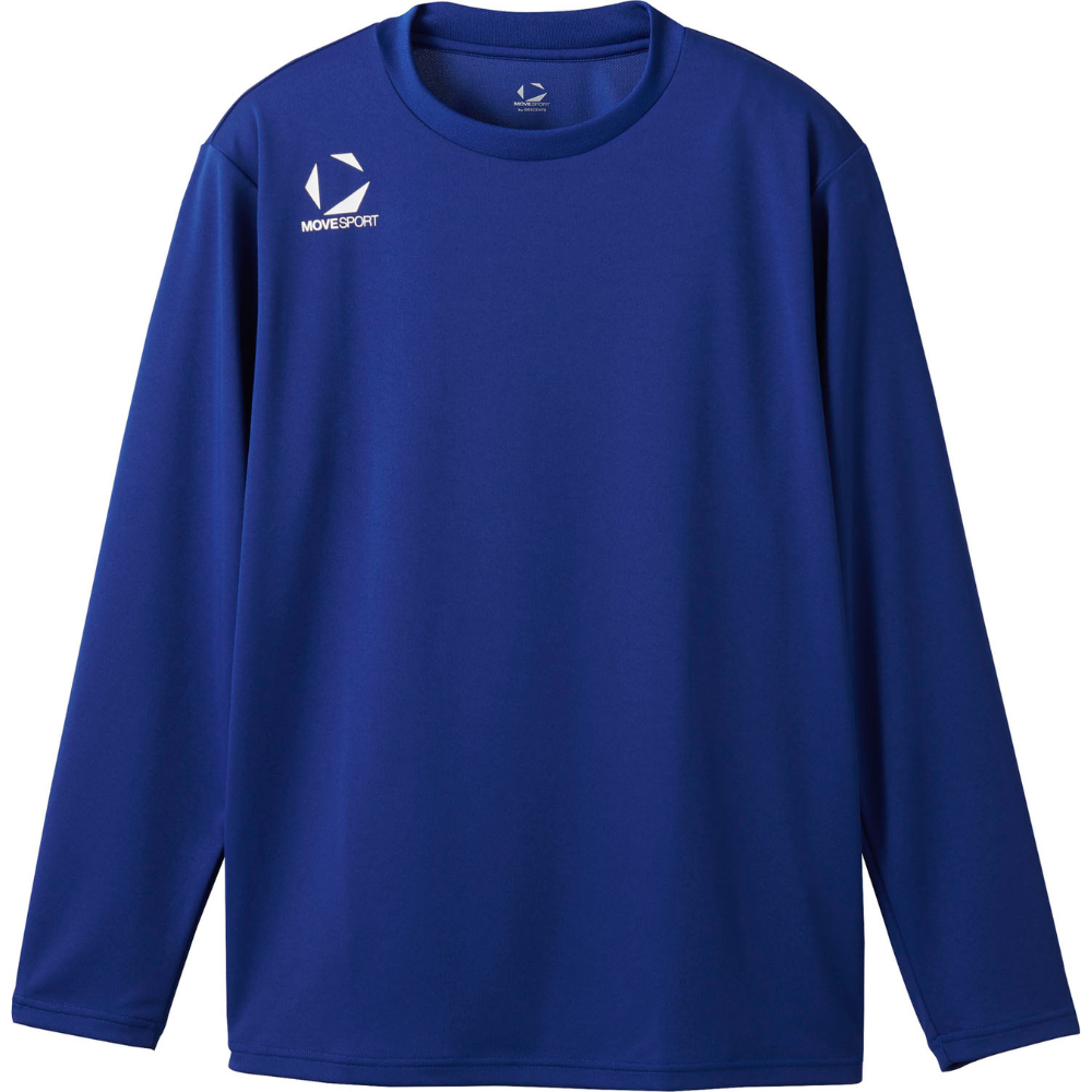 DESCENTE 陸上競技用 長袖シャツ ブルー DESCENTE MOVESPORTS デサント ムーブスポーツ ユニセックス ワン