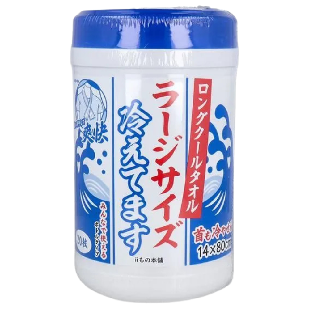 ロングクールタオル ラージサイズ冷えてます ボトルタイプ 20枚入