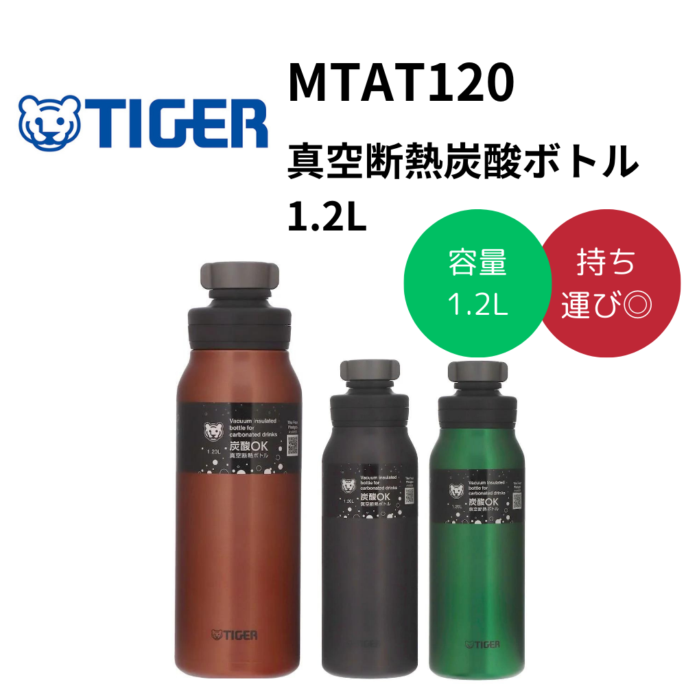 TIGER - MLB炭酸ボトル TIGER タイガー 真空断熱炭酸ボトル 0.48L | アイシング