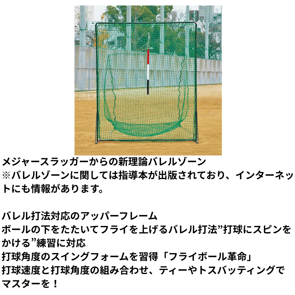 一流メーカー品 アッパーウイング 硬式用 バレル打法対応ネット ※別途送料