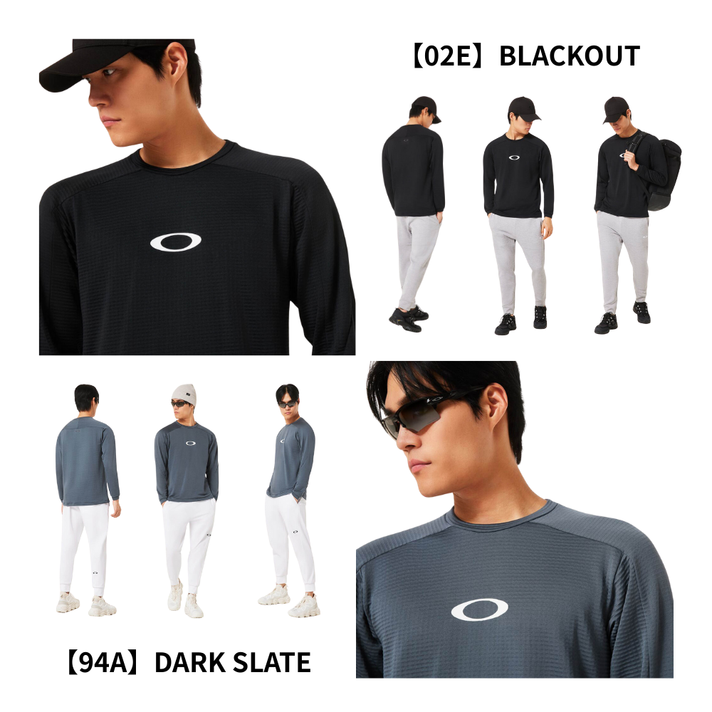 OAKLEY オークリー ENHANCE LIGHT GRID L/S CREW 5.7 メンズ