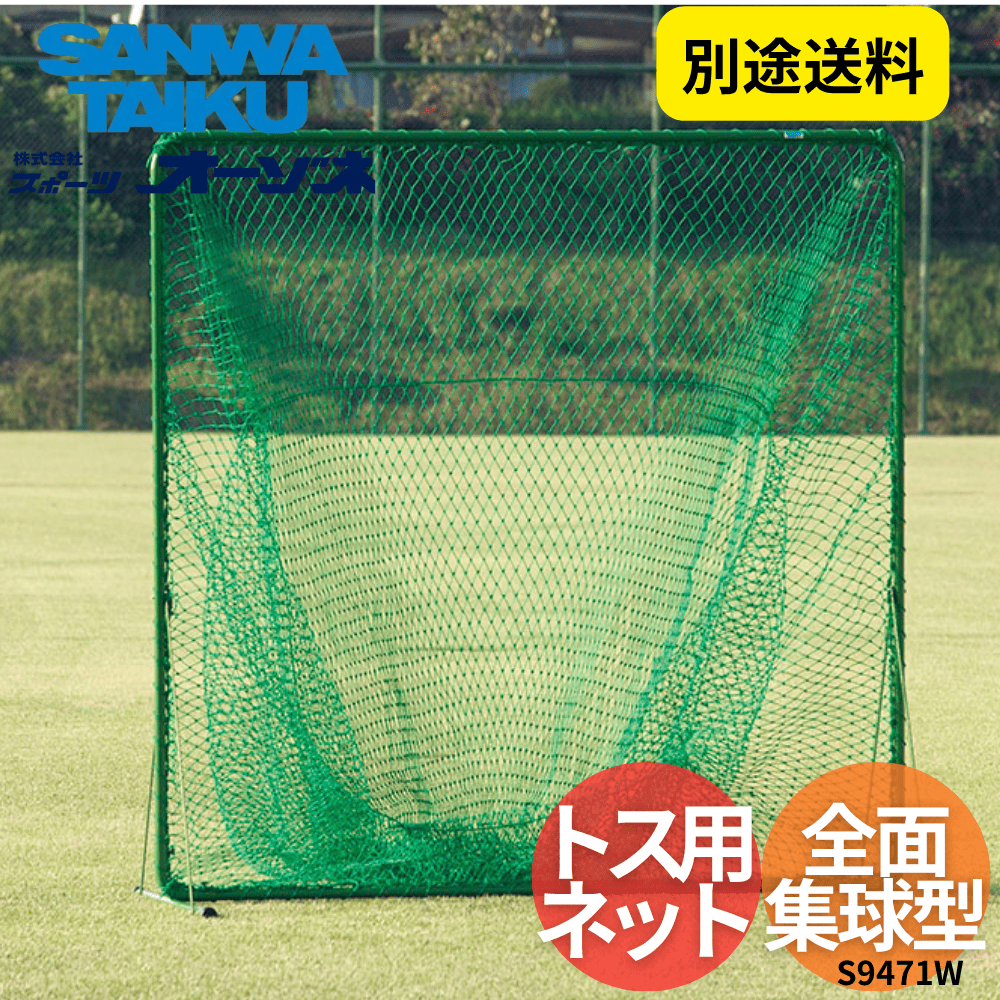 三和体育 サンワ 少年軟式用 全面集球型 トス用ネット　※別途送料